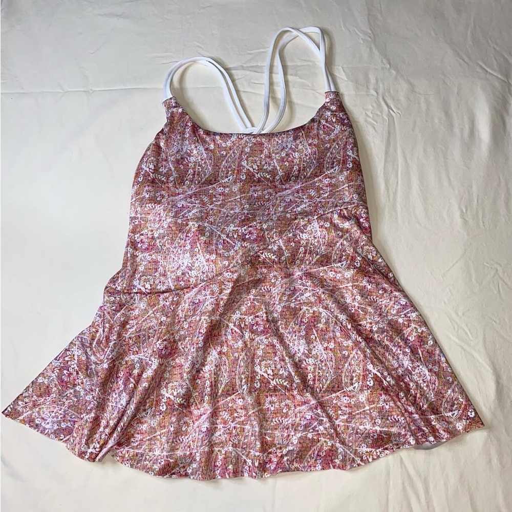 Denise Cronwall Floral Spaghetti Strap Tank Top